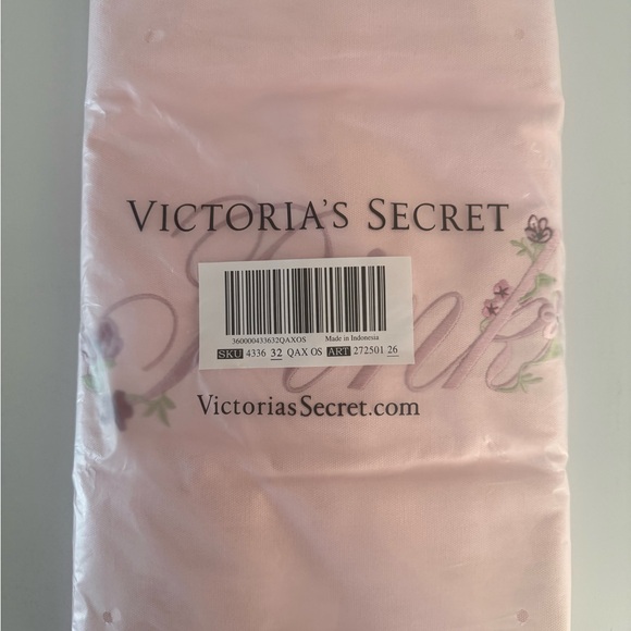 Limited Edition & Sold Out — PINK Floral Embroidered Tote Bag - Picture 3 of 3